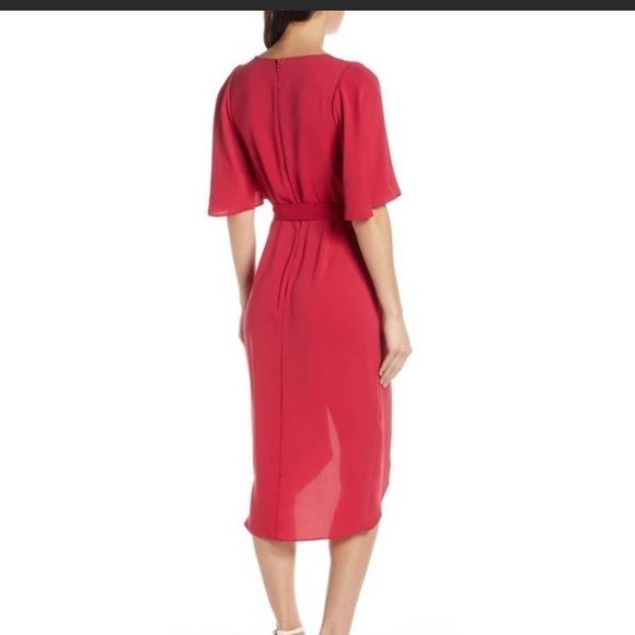 Cooper St - Raspberry Wrap-Style Dress - Picture 2 of 5